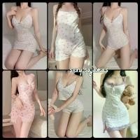 ราคา ขายร้อน sexy pajamasชุดนอนลูกไม้เซ็กซี่ ชุดนอนเซต ชุดเดรสสายเดี่ยว ผ้ายืด ฟรีไซส์ มีหลายตัวเลือกให้เลือกส่งไวจากไทย (1732379213487900160)