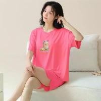 ราคา PS0057ชุดนอนลายการ์ตูนแขนสั้นขาสั้น ชุดนอนผู้หญิง ชุดนอนลายการ์ตูน ชุดนอนผ้าคอตตอน cute patterned pajamas (1731615696301949966)