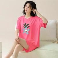 ราคา CODชุดนอนลายการ์ตูนแขนสั้นขาสั้น ชุดนอนผู้หญิง ชุดนอนลายการ์ตูน ชุดนอนผ้าคอตตอน cute patterned pajamas PS0144 (1731612555999478798)