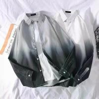 ราคา เสื้อเชิ้ตผู้ชายญี่ปุ่น สไตล์ฤดูใบไม้ผลิและฤดูใบไม้ร่วง ดีไซน์ไล่โทนสี เสื้อเชิ้ตแขนยาว แบรนด์แฟชั่นสำหรับผู้ชาย พลัสไซส์ ทรงหลวม เสื้อเชิ้ตคอปก แฟชั่นเกาหลี เหมาะสำหรับผู้ชายที่ (1730008122697812422)