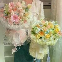 ราคา วัสดุดอกไม้บรรจุภัณฑ์กระดาษซิดนีย์มุก, คนดังทางอินเทอร์เน็ต, แพ็คเกจ DIY, กันน้ำ, กระดาษห่อดอกไม้สด, กระดาษย่น, กระดาษห่อดอกไม้, 5001 คนรวบรวม (1732068711120276038)