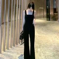 ราคา จั๊มขายาวคอเหลี่ยมผ้าฮานาเล่สีพื้น jumpsuit (1729966419255200528)