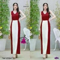 ราคา The Perfect Ladies ชุดจั๊มสูท JUMPSUIT แขนกุดทูโทน สินค้าแนะนำ (1731782191808284435)
