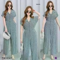 ราคา The Perfect Ladies JUMPSUIT #สาวอวบ จั้มสูทขายาว พิมพ์ลายกราฟฟิก .. (1729609070122600898)