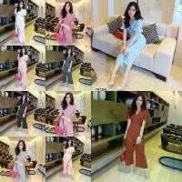 ราคา TW7915 Jumpsuit ชุดจั้มสูทขายาว งานผ้าลูกไม้เนื้อดี มีซับใน (1729627721827059863)