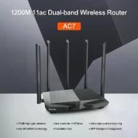 ราคา ♒Tenda AC7 Wireless WiFi Router 1200Mbps 2.4/5.0GHz 5 Antenna WiFi Repeater☚ (1732424836464870762)