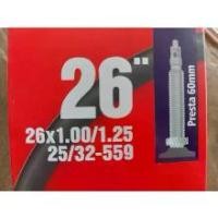 ราคา ยางในรถจักรยาน 26"x1.00/1.25 FV60 25/32-559 จุ๊บเล็ก CHAOYANG Bicycle Inner tube คุณภาพดี ส่งเร็ว (1731281861504305142)