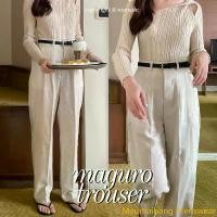 ราคา Maumaibang Menswear พร้อมส่ง กางเกงลินิน New color maguro linen trousers (1732274486358345409)