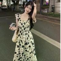 ราคา ชุดฤดูร้อน แขนบินใหม่ สไตล์หวาน อ่อนโยน สง่างาม กระโปรง Midi ลายดอกไม้ฝรั่งเศส สีแอปริคอท เสื้อ ลูก ไท้ คอกระเช้า ไซส์ ใหญ่ เสื้อ ยืด ทรงเอ ผู้ หญิง เสื้อ ลาย ดอก สงก (1732323707100760645)