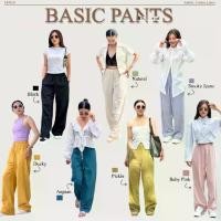 ราคา Basic Pants รุ่นเบสิคสไตล์มินิมอล กางเกงขายาวผ้าคอตตอนลินิน กางเกงขายาวผ้า cotton linen (1729647511994337458)