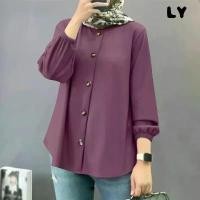 ราคา เสื้อเชิ้ต แขนยาว ผู้หญิงมุสลิม อเนกประสงค์ แฟชั่นสตรีท สีพื้น กระดุมแถวเดียว คอกลม สไตล์โบฮีเมียน เสื้อบาง เสื้อ คอปาด premium linen เสื้อ พื้นเมือง เสื้อ พื้นเมือง เหนือ เ (1731210920314767344)