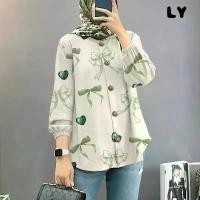 ราคา เสื้อเชิ้ต โอนิซึกะ โอเวอร์ไซส์ โบว์ แขนยาว คูลและระบายอากาศ เหมาะสำหรับใส่ทุกวัน คอวี สำหรับผู้หญิง มุสลิม เสื้อ คอปาด premium linen เสื้อ พื้นเมือง เสื้อ พื้นเมือง เหนือ เ (1731220172396136432)
