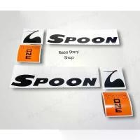 ราคา สติ๊กเกอร์ spoon ชุดใต้กระจกมองข้าง สีดำ สินค้าดี (1732340773959796256)