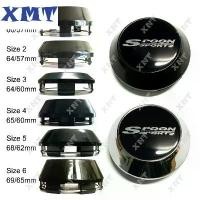 ราคา ฝาครอบดุมล้อศูนย์กีฬาล้อรถ XMT สติ๊กเกอร์สีดำ 4 ชิ้น เหมาะสำหรับดุมล้อกีฬาหม้อน้ำ ขนาด 60/64/65/68/69 มม. เหมาะสำหรับล้อ Spoon Sports (1730488008104970545)