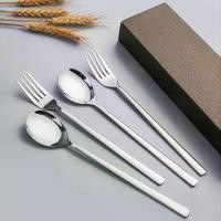 ราคา BR { แพ็ค 3 คู่ } ช้อน&ส้อม ชุดช้อนส้อม เกาหลีแสตนเลส 1คู่ 21 ซม. ด้าม ยาว เนื้อสแตนเลสตัน ช้อนส้อม kfc ชุดช้อนเกาหลี pearl spoon ช้อน ช้อน (1729588869090215950)