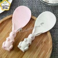 ราคา ทัพพีตักข้าว ทัพพีตักข้าวรูปกระต่ายน่ารักตั้งได้ ทัพพีโบว์ ข้าวไม่ติดทัพพี ล้างง่าย Rice Spoon (1729429271067986155)