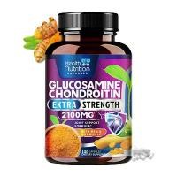 ราคา Health Nutrition Naturals Glucosamine Chondroitin Extract Health Supplement - 2100mg Per Serving - With Msm & Turmeric - Support Jiont Health -Support Bone Health-（30 60 120 Capsules） (173129690792227