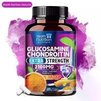 ราคา Glucosamine Chondroitin Health Supplement - 2100mg Per Serving - With MSM Turmeric Extract - Support Joint 、Bone Health - Immune Health （30 60 120 Capsules） (1731488116702939766)