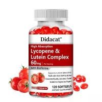 ราคา Didacat Lycopene & Lutein Complex Health Supplement Supports Vision, Heart Health - 30 60 120 Capsules (1731944067961817307)