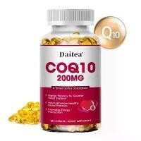 ราคา DAITEA Coenzyme Q10 Extract Supplement, 200 mg per serving, Supports Heart and Blood Pressure Health, Supports Healthy Energy Levels, (30 60 120 Capsules) (1730373106618632388)