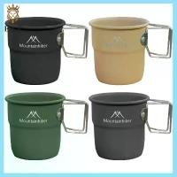 ราคา [explosion1.th] 300ml Outdoor Camping Mug Tableware พร้อมที่จับพับได้สําหรับแบกเป้เดินป่า แก้วเก็บความเย็น กระติกน้ำร้อน แก้วกาแฟ สเตนเลส COD (1731534391680009515)