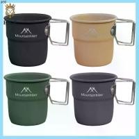 ราคา ที่ขายดี ที่สุดในสัปดาห์นี้ [explosion1.th] 300ml Outdoor Camping Mug Tableware พร้อมที่จับพับได้สําหรับแบกเป้เดินป่า แก้วเก็บความเย็น กระติกน้ำร้อน แก้วกาแฟ สเตนเลส (1731416866394572614)