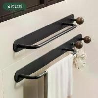 ราคา ชั้นวางผ้าขนหนูห้องน้ำ สไตล์วินเทจ ราวเดี่ยวพร้อมตะขอ ชั้นเก็บของในห้องน้ำ ติดผนัง ไม่ต้องเจาะ ราวแขวน ราวตรง (1731665771308811830)