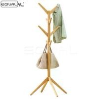 ราคา EQUAL ราวไม้ ที่แขวนผ้า ราวแขวนเสื้อผ้าอเนกประสงค์ ราวแขวน ราวสามขา แขวนกระเป๋า ราวผ้าตั้งพื้น แขวนหมวก แขวนเสื้อ ราวแขว (1732184604171011973)
