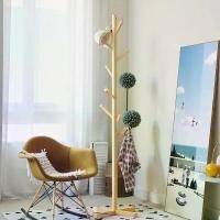 ราคา ✪MM ราวไม้ ราวแขวนเสื้อผ้าอเนกประสงค์ ราวแขวน ราวสามขา แขวนกระเป๋า ราวผ้าตั้งพื้น แขวนหมวก แขวนเสื้อ ราวแขวนผ้า☃ (1732271424713426929)