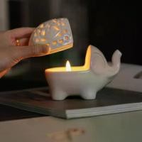 ราคา เชิงเทียนจุดหอมช้างเซรามิก ดีไซน์สไตล์ฝรั่งเศส กลวง เครื่องประดับสีขาว candle holder aesthetic ของ ตกแต่ง ตู้ โชว์ เทียนหอม พระพิฆเนศ (1732172917048182374)