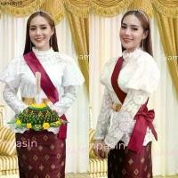 ราคา ขายดีประจำเดือนนี้ Siampasin เสื้อลูกไม้ ประยุกต์ ร5 ผ้านิ่ม อก 32-36, 34-38, 38-40, 40-42, 42-46 นิ้ว แขนยาว สีขาว แขนแฮม แขนพองๆ Blouse (1732414516156335532)