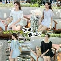 ราคา LENA BLOUSE เสื้อแพทเทิร์นน่ารัก ผ้าฝ้ายผสม คอเหลี่ยมแขนตุ๊กตา ด้านหลังผูกเชือกได้ (1731633294480803553)