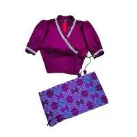 ราคา YYW Collection Ready To Wear Newly wrapped A high-waisted cotton blouse with an indo silk blouse and a cute lace skirt A cool look that will make you look more beautiful when (1731867249890724800)