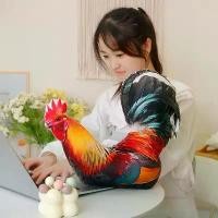 ราคา ตุ๊กตาไก่ หมอนรูปไก่ชน หมอนจำลองสัตว์ 3 มิติ หมอนตุ๊กตาไก่ตัวใหญ่ หมอนอิง เป็ด ไก่ นกพิราบ แมคอว์ ของตกแต่งบ้าน ของขวัญน่ารักๆ Real Life Colorful Printing Poultry Birds Plush Toy (1731835658734372254)