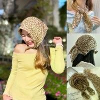 ราคา COD [Mimmuffin] ผ้าพันคอลายเสือดาว ผ้าโพกผมลายเสือ head scarf (1731671368767997927)