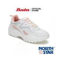 ราคา Bata บาจา ยี่ห้อ North Star รองเท้าผ้าใบ Sneakers รองเท้าลำลอง ผ้าใบแฟชั่น พร้อมเทคโนโลยี Life Natural ลดกลิ่นอับ สำหรับผู้หญิง รุ่น Dare สีขาว 5311032 (1729815882306849434)