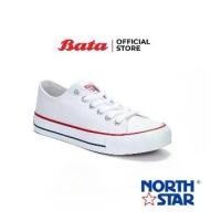 ราคา Bata บาจา ยี่ห้อ North Star รองเท้าผ้าใบ รองเท้าผ้าใบแบบผูกเชือก รองเท้าผ้าใบทรงลำลอง Boy Sneakers สำหรับเด็กผู้ชาย สีขาว รุ่น STREET_I 4291887 (1729509153422674586)