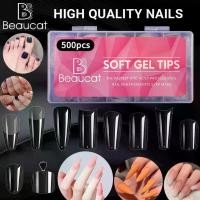 ราคา MooreChro Ready To Ship Counterfeit Nails Pvc 500 Per Box. 500 Fake Nails, Clear White, PVC Fake Nails, Gel Nail Painting, High Quality Fake Nails, Khumsu (1732067270660818714)