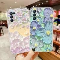 ราคา For Oppo Reno 4F 5F 5 4 Lite Reno 2F 2Z 3 4 Pro 4Z 6 6Z 7Z 5 7 8 8T 10 11 12 F11 Pro A9 F5 Youth F7 F9 F19 F17 Pro F1s A57 A39 A71 A1k A37 Painting Flower Clear Soft Phone Case Protective Cover (17311