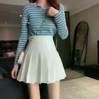 ราคา กระโปรงพลีท สีขาว กระโปรงพลีท JK เครื่องแบบ เอวสูง กระโปรงทรงเอ กระโปรงพลีทฤดูร้อนของผู้หญิง กระโปรงสั้นทรงเอ เหมาะสำหรับผู้หญิงไซส์เล็ก ป้องกันการสัมผัส blackpink jennie pants s (1732083129878677398)