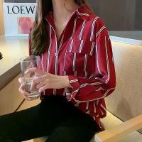 ราคา เสื้อเชิ้ตลายทาง มีสไตล์ ทรงหลวม สไตล์ฮ่องกง ดีไซน์แขนยาวใหม่ เสื้อแจ็คเก็ต เหมาะสำหรับฤดูใบไม้ร่วง Miedra เสื้อ เชิ้ต ยูนิโคล่ เสื้อ เชิ้ต ยูนิโคล่ (1731727376504227669)