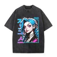 ราคา เสื้อเชิ้ตแขนสั้นผ้าฝ้ายซักได้ ลายทางเมฆ Jinx และการออกแบบทางเขาซีรีส์ จัดส่งตรง jacket caramel tech jacket futa แจ็คเก็ต กัน นํ้า เสื้อ hp 1 invincible tech jacket ยูนิ (1731556331815535616)