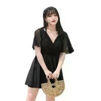 ราคา ชุดว่ายน้ำสาวอวบ พรางหุ่น ชุดว่ายน้ำสีดำ ชุดว่ายน้ำคนอ้วน swimsuit BIG SIZE ชุดว่ายน้ำไซส์ใหญ่ (9436) (1731299780932896424)