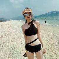 ราคา Swimsuit_shop ชุดว่ายน้ำ ทูพีช ชุดว่ายน้ำแฟชั่น เอวสูง เซ็กซี่ swimwear women swimsuit#วายเอ็ม228 (1731890006197831569)