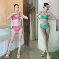ราคา Lollipop swimsuit | ชุดว่ายน้ำทูพีซ ผ้ากากเพชร สีน่ารักสดใส ยึดรูปแบบเดียวกัน (1731955373287245626)