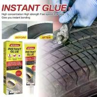 ราคา SWSRNYN Instant Glue for Car Tire Repair - High Strength, Fast Bonding, Sealant and Glue for Cracks and Pits, Waterproof, Suitable for RVs and Vehicles, 20G RV Seal (1732082794088203454)