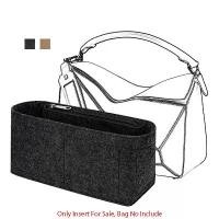 ราคา Fashionable felt insert bag organizer makeup organizer liner suitable for Loewe Puzzle handbag makeup bag accessories (1729620731406027206)