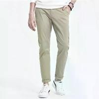 ราคา Chino pant กางเกงขายาวกระบอกเล็ก ทรงสลิม กางเกงลำลองผ้าฝ้ายยืด (1729529671550929089)
