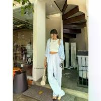 ราคา PLOWBRANDS - PL0002 กางเกงขายาวลินิน กางเกงทรงบอย Masculine pant (1731889540551247808)
