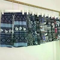 ราคา กางเกงช้าง ขาสั้น Elephant pant สไตล์Unisex ยางยืด มีเชือก ปรับเอวได้ กางเกงลายช้างขาสั้น กางเกงชายทะเล (1729671374044629773)